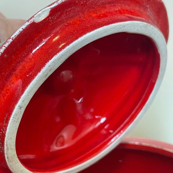 Vintage Tomato Sugar Bowl - Picture 7 of 11